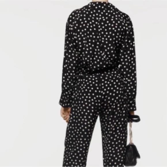 ZARA Black V-Neck Jumpsuit - Size XS - New Without Tags 🖤 - Picture 4 of 16